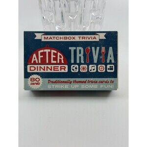 Matchbox Trivia After Dinner Trivia 80 Cards